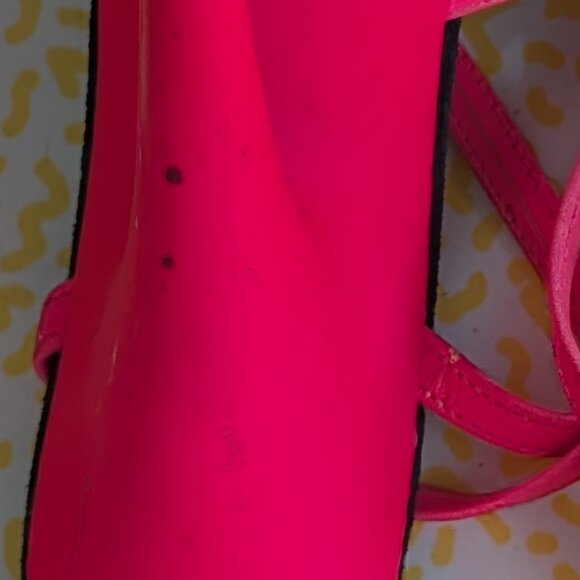 Luscious Neon Pink Glowing Platform Heels Size 7 - Picture 8 of 10
